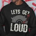 Let's Get Loud Musician Turntable Music Vinyl Record Hoodie Unique Gifts