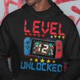 Level 12 Unlocked Video Gamer 12Th Birthday 12 Year Old Hoodie Funny Gifts
