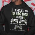I Leveled Up To Big Bro Again Brother Gamer Video Game Hoodie Unique Gifts