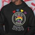 Lgbtq Outfit Fußball Wm Trikot 2024 Pride Regenbogen Fan Kapuzenpullover Lustige Geschenke