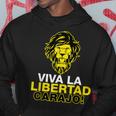 Libertarianismiva La Libertad Carajo Milei President Hoodie Lustige Geschenke