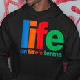 Life On Life's Terms Aa & Na Slogans Sayings Hoodie Unique Gifts