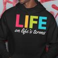 Life On Life's Terms Alcoholic Clean And Sober Hoodie Unique Gifts