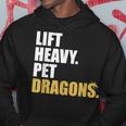 Lift Heavy Pet Dragons Vintage Weightlifting Deadlift Hoodie Unique Gifts