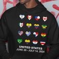 List Flag Of Countries In Copa United States Of America 2024 Hoodie Unique Gifts