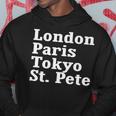 London Paris Tokyo St Pete Hoodie Unique Gifts