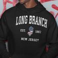 Long Branch New Jersey Nj Vintage American Flag Sports Desig Hoodie Unique Gifts