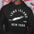 Long Island Ny Souvenir Native Long Islander Love Map Hoodie Unique Gifts