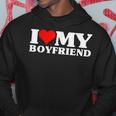 I Love My Boyfriend Matching Valentine's Day Couples Hoodie Funny Gifts