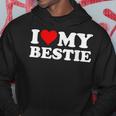 I Love Heart My Bestie Bestfriend Best Friend Bff Hoodie Unique Gifts