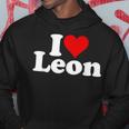 I Love Heart Leon Hoodie Funny Gifts