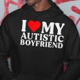 I Love My Hot Autistic Boyfriend I Heart My Autistic Bf Hoodie Unique Gifts