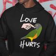 Love Hurts Senegal Parrot Biting Finger Hoodie Unique Gifts