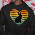 I Love Rabbit Retro Heart Rabbit Fan Kapuzenpullover Lustige Geschenke