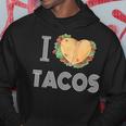 I Love Tacos 2 Tacos Make A Heart Taco Mexican Foodie Hoodie Unique Gifts