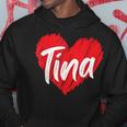 I Love Tina Heart Personalized Name Tina Hoodie Funny Gifts