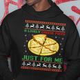 A Lovely Cheese Pizza Just For Me Christmas Pizzeria Cheesy Hoodie Personalized Gifts