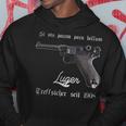 Luger Treffsicher Seit 1908 Pistol Parabellum 9 Mm Hoodie Lustige Geschenke