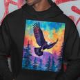 Majestic Eagle Silhouette Freedom's Colors Hoodie Unique Gifts