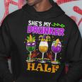 Mardi Gras Outfit She's My Drunker Half Carnival Men Hoodie Personalized Gifts