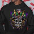 Mardi Gras Skull Top Hat New Orleans Witch Doctor Voodoo Hoodie Unique Gifts