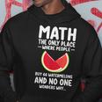 Math And Watermelons Mathematics Calculation Numbers Hoodie Personalized Gifts