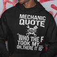 Mechanic Car Guy Mechanic Quote Hoodie Unique Gifts