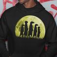 Meerkat Surikate Scharrtier Moon Hoodie Lustige Geschenke