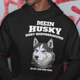 Mein Husky Hört Excellent Es Ist Im Nur Egal Gassi Hoodie Lustige Geschenke