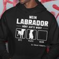 Mein Labrador Hört Auf S Wort German Language Black Hoodie Lustige Geschenke