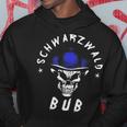 Men's Black Forest Bub Schwarzwaldbub Bollenhut Skull Black Hoodie Lustige Geschenke