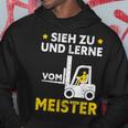 Men's Forklift Driver Black S Hoodie Lustige Geschenke