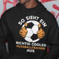 Men's Richtig Cool Football Trainer Black S Hoodie Lustige Geschenke