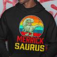 Merrick Saurus Family Reunion Last Name Team Custom Hoodie Funny Gifts