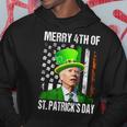 Merry 4Th Of St Patrick's Day Joe Biden Leprechaun Hat Hoodie Funny Gifts