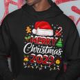 Merry Christmas 2023 Santa Elf Family Matching Pajamas Hoodie Personalized Gifts