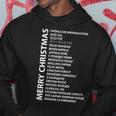 Merry Christmas In Different Country Language Travel Lover Hoodie Unique Gifts