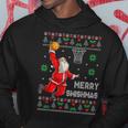Merry Swishmas Santa Claus Christmas Basketball Lover Hoodie Funny Gifts