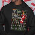 Merry Swishmas Ugly Christmas Sweater Basketball Xmas Pajama Hoodie Funny Gifts