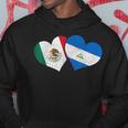 Mexico Nicaragua Hearts Mexican Nicaraguan Flag Pride Nica Hoodie Unique Gifts