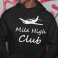 Mile High Airplane Private Jet Club Hoodie Unique Gifts