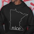 Minnesota Nice State Outline Outdoor Mn Hoodie Unique Gifts