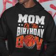 Mom Basketball Birthday Boy Family Baller B-Day Party Hoodie Personalized Gifts