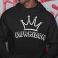 Morrison Family Name Cool Morrison Name And Royal Crown Hoodie Funny Gifts