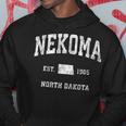 Nekoma North Dakota Nd Sportdesign Im Vintage-Stil Hoodie Lustige Geschenke