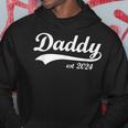 New Dad Est 2024 Daddy Est 2024 New Father Hoodie Funny Gifts