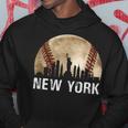 New York City Skyline Vintage Baseball Lover Hoodie Unique Gifts