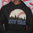 New York Retro Baseball Lover Met At Game Day Hoodie Funny Gifts