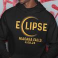 Niagara Falls Ny Total Solar Eclipse Party 2024 Usa Map Hoodie Unique Gifts