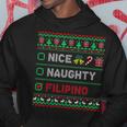 Nice Naughty Filipino Christmas Checklist Philippines Hoodie Unique Gifts